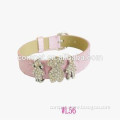 10MM pu leather bracelet for 10MM DIY slide charms or letters